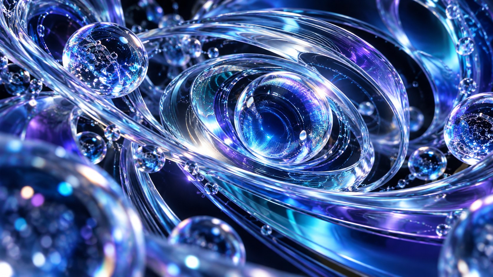 Abstract blue 3D artwork for OCRika